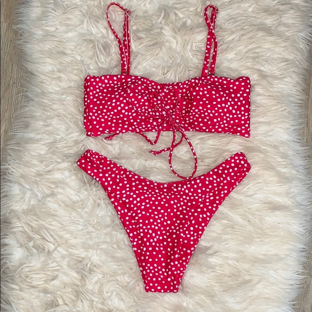 Cami Polka Dot Bikini Set